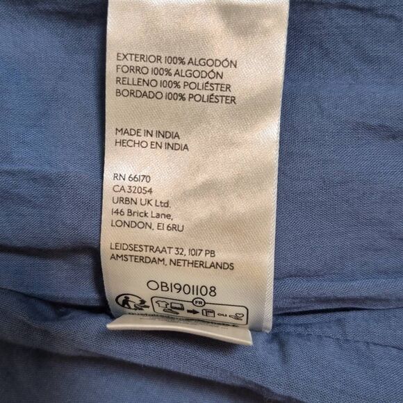 Free People Quinn Quilted Denim Jacket Size S - Picture 9 of 10